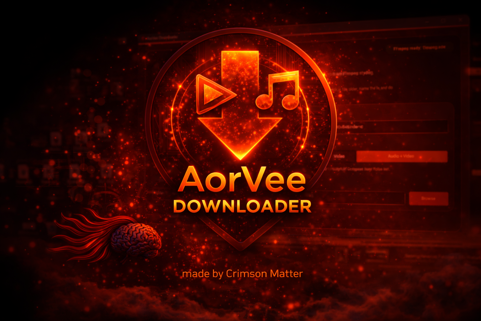 AorVee Downloader splash artwork