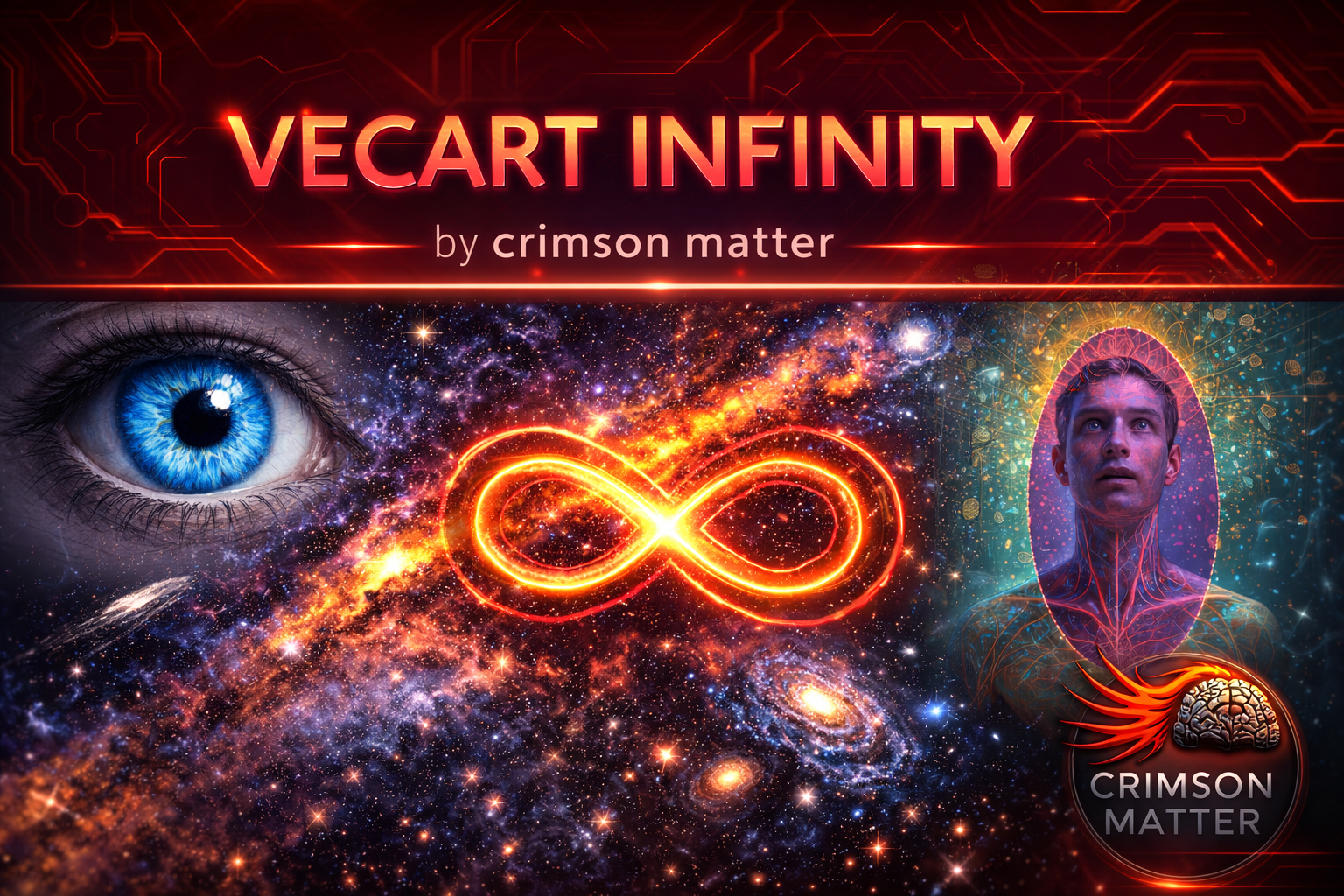 Illustration de Vecart Infinity montrant un univers visuel expansif